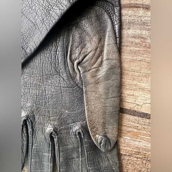 Vintage Ladies Brown KISLAV Kid Leather Gloves - Size Small - 1950s - - Picture 6 of 9